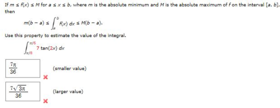 the interval [a, bl. If m then ) M for a b, where m is the absolute minimum and M is the absolute maximum of f on x Use this