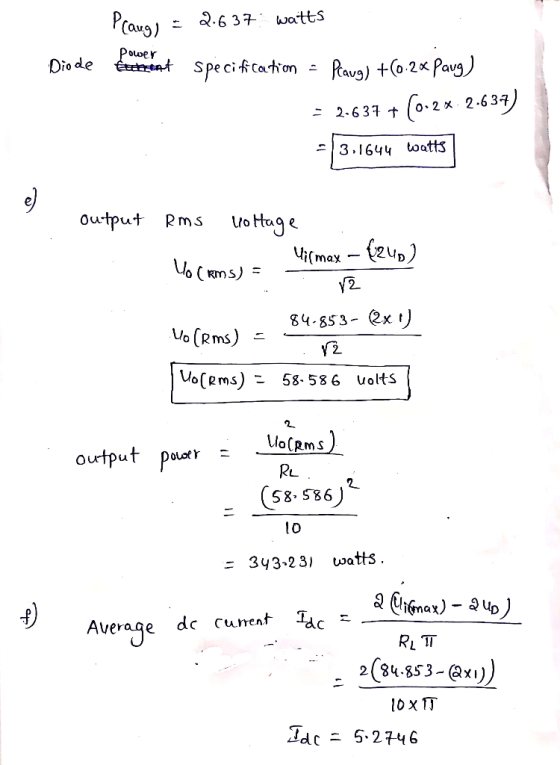 Ou oLoer Spe cifcaton - avg) 2.63구 0, 2 x 二 2-637 3.1644 toatts output Rms oage. 84.85 3-ех Vo (Rms) Mo(Rms) 58-586 uolts OCR
