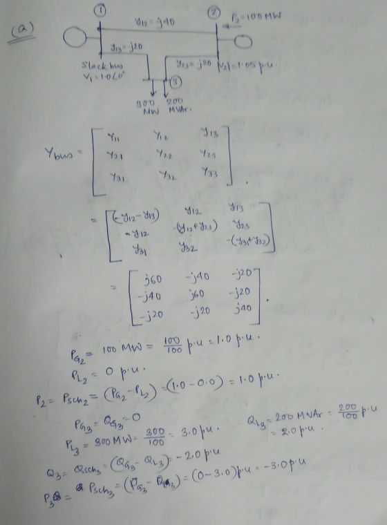 100 MW Mi340 (a) Slack hu 200 MVAr MW S13 Yn Ypus 1GK Y33 Edha-y) Y12 12 -(tat to EE j20 360 -340 -320 S40 360 346 j20 j20 O0