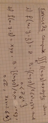 Exerises Campute lw3) xdydg where R