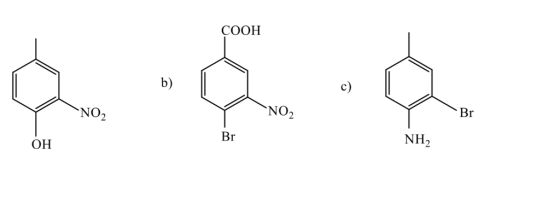 СООН b Br NO2 NO2 NH2 Br ОН