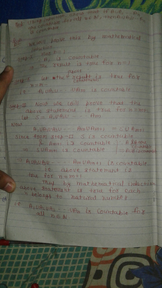 we ell tove thix by mathc noati noluction s+0 countable At...-.u ov e taue fox Cgtatement) -Nous Since t rom, Step-IL. S-13 c