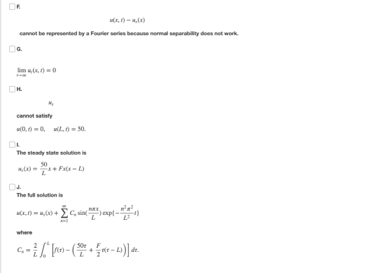 OF u(x, t)-u, (x) cannot be represented by a Fourier series because normal separability does not work. G. lim 14 (x, t) -+00