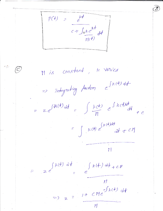 tef M ;b Constant , orcs Mt)t C. c. Ct 2 e t CP tdt +CMC