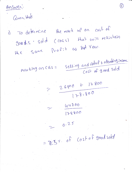 Ansue 0 ven ha adul s ofeakng intone Cost of g ood Sold Seu : ng and Adaf totaahnginớc Marking on Câs=
