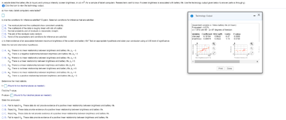 A e site isted the battery lfe (in hors and uminous intensity screen Click the icon to view the technology oupt trees in cd m