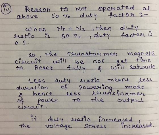 V) Reason to Not opesiated at above So ofo oluut eft to Reset fully Less duty 丫一一年 matia-means ,Less powen To he output if du