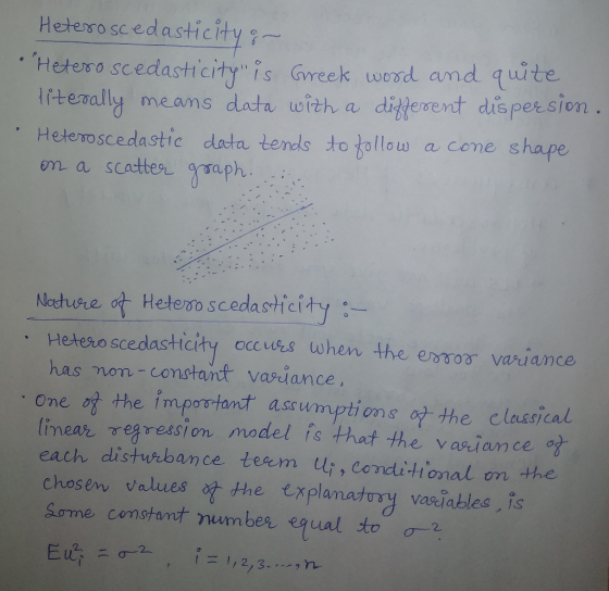 Heterosc edasticity Hetero scedasticityis Greek word and quute s per slon. Iitemally me ams dasta with a ditterent di Hetemo
