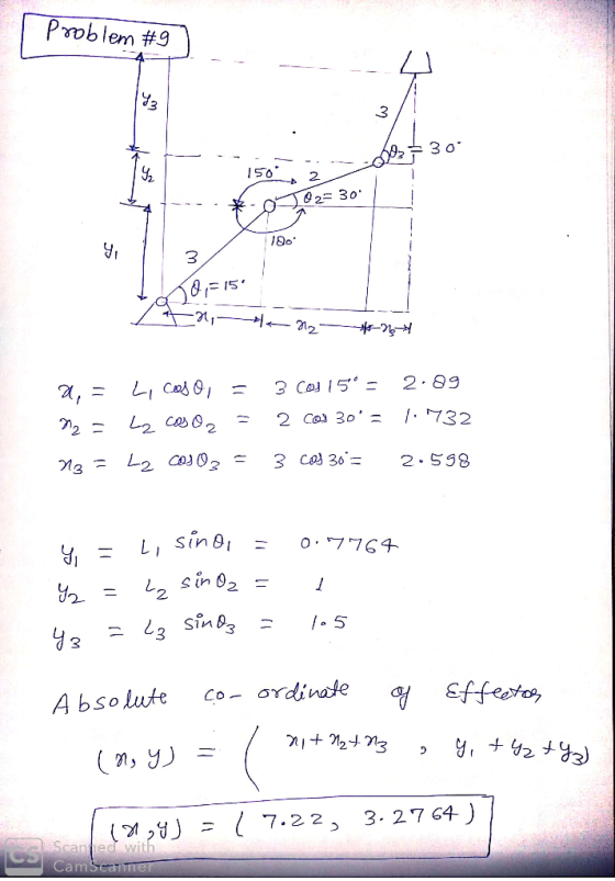 Problem #g 2 2 30 20 2 2. A bsolute Co- ordivae amscanmne