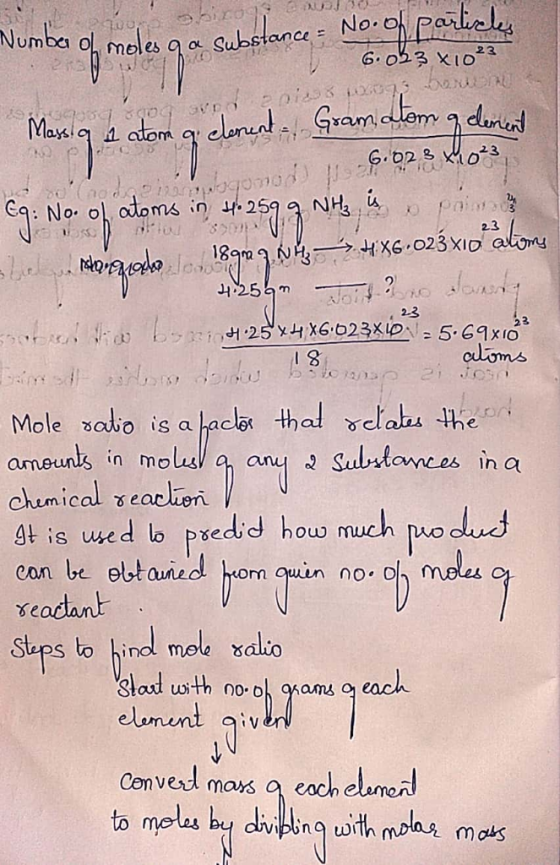Numbeu 다 melesaa substance 23 e 23 ds I 8 Mole saio is a ameunts in mols/ a any Substomees in a at is used lo psedd houw muc