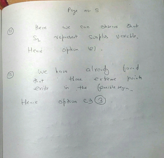 no that Here obsve Oan we 11 7epreseat Sunt e) Hence opion alrod ond we have poins exteme th ree that enstr X the Heare oparo