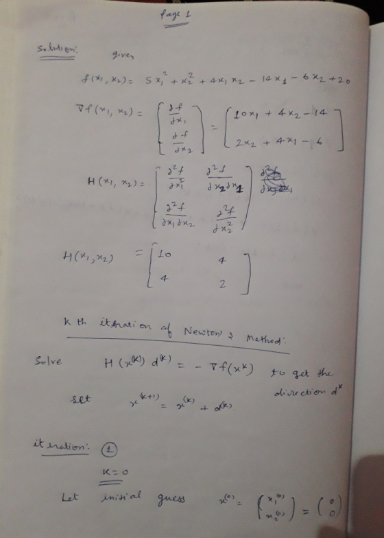 give tx, d -f 一吐 2 I Lo 千 4- 2 k th itat en Newton mohed H( 00) dk)--Tf(xリto get the Selve alisu chion d set it matien o) 心)