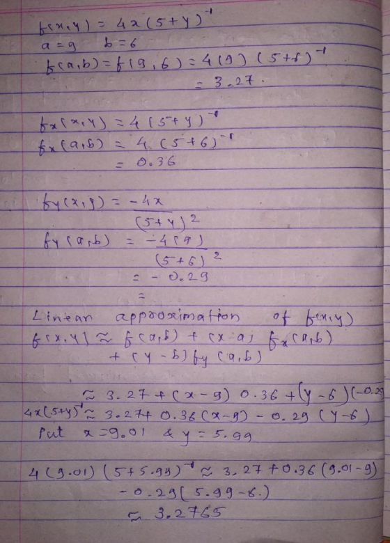 -I bcaib)-ig,6)4(0) (5+ 3.27 - T 4C546) O. 36 5(21)--4ス 2 -4 7) . 29 ot bey appadrimatton Linean +CY 0.29 3. 27 C-g) 0.36 + 3