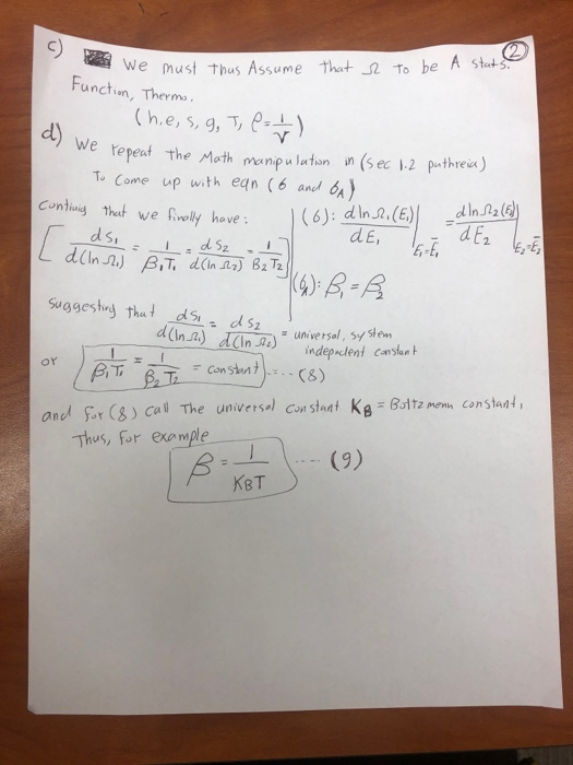 9) We must thus Assume that_a to be A stat Functun, Thermo de, , 9, We repeat the Moth menp Itm n (sec 12 pthreix) T. Come up
