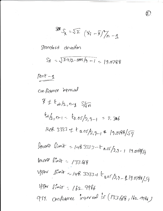2) Stanoaid devation at-1