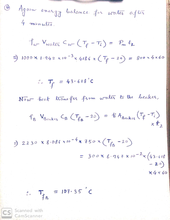 me alance foWales af les 4 minule TVwalx 4186x C-2 -3. 000 X I942 x 10 8o0 x 4 x 6o 2 0 = 43- 618 °c T Now heat nPes om wales