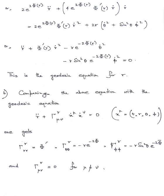 2 ) 4 e Sin 2Y 2 e = -2 e edesic ayation eaton Combuning above ation gesdesic 2 P amd