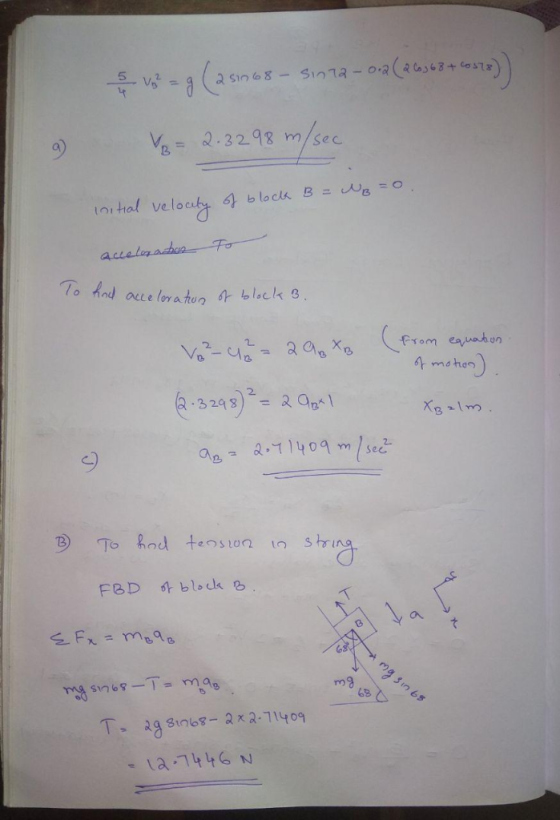 a sin68- Sin13-o Q.32 98 VB Velocuty 6 b lock B=NB O t0ital acalg aca Fo lo hod aue lox a tu oIsclk 3 Crem eauabon 2-3 24 2.1