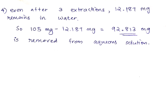 ex trachens , lQ- 181 M after 3 even water emaung qa.813 mg 05 mg \R.181 mg So soluten from emoved agueons