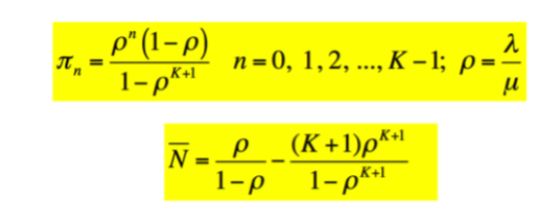 p (1-p) п-0, 1,2, ..., К-1; р-— 1-р*а п, K+1 и N- Р_(К+1)pku К-+1 1-р*а 1-р