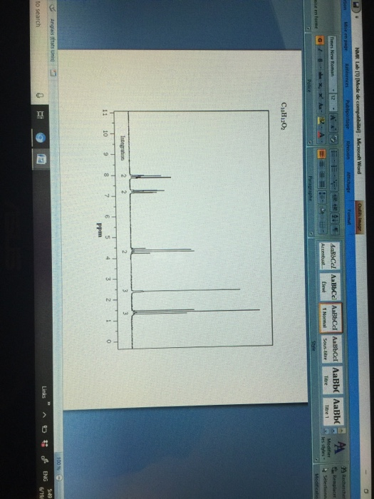 NMR Lab (1) Mode de compatibilité Microsoft Word Outih imagr Mise en page RHéeences Publpostage Révision Attichage Foemat on