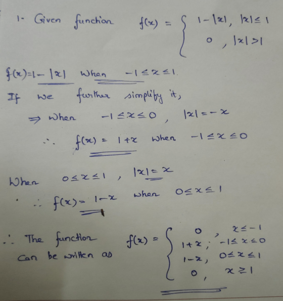 Given funchion 1-121, 21 1- fox) f(r)=L-120) When -12EI furthar aimpiby If When -1 X 40 when 142 17 X Phen when fx)1-2 .The f