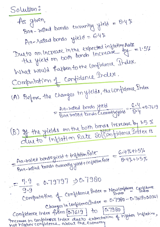 Soluton As en Baa-aďted bonds currenty yield = OYX bueto an tncrease in the expected inbaton hatr Hu ield on both bonch Incr