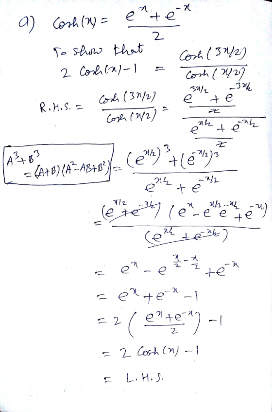 e +e Corh (n a) Capus) 2 Corln- Codi (32) R.H.S. Cone /2 £(7/k AtB) (A-AB 12 e-e e +e -. +e e- (alae) 2 Cosh n- L.H.S