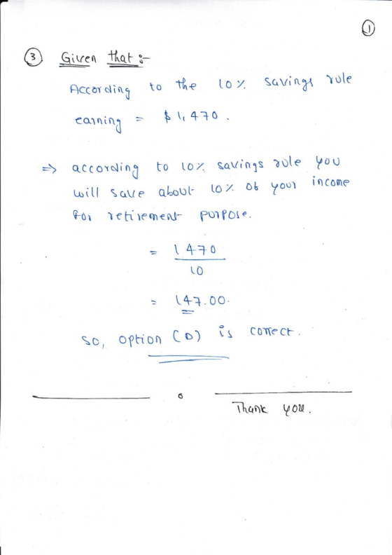Given that :- Accer dins to the loy savin Yole 1.4 70 . eal ning will sav e about 10 % 06 youl income 40 LO 44.00 COe cr So,