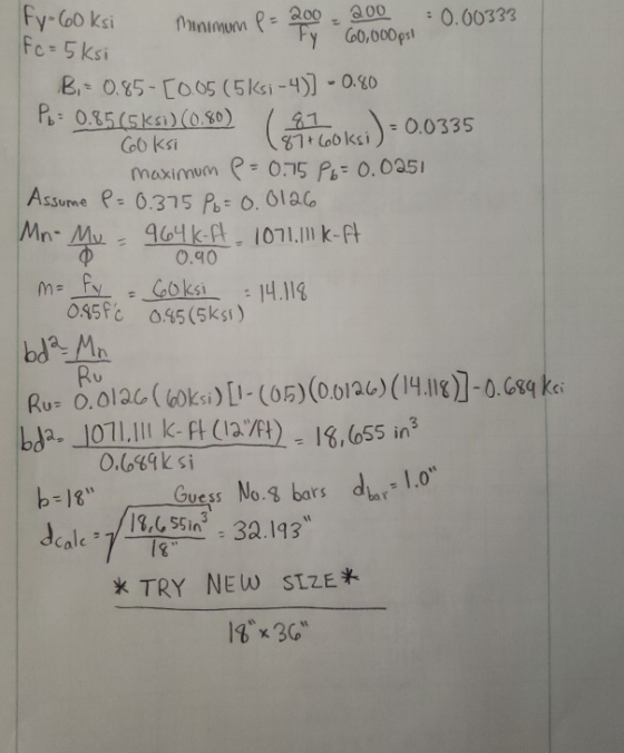 0ooa 00 Fc-5 ksi y G0,000pst E-0.85-[065 (5 ksi-4)-DXO 15 CGoz)(o Coo ksi 1 (aoksi) 0.0335 05 P 0.005 Assume p: 0315 A: о. ol