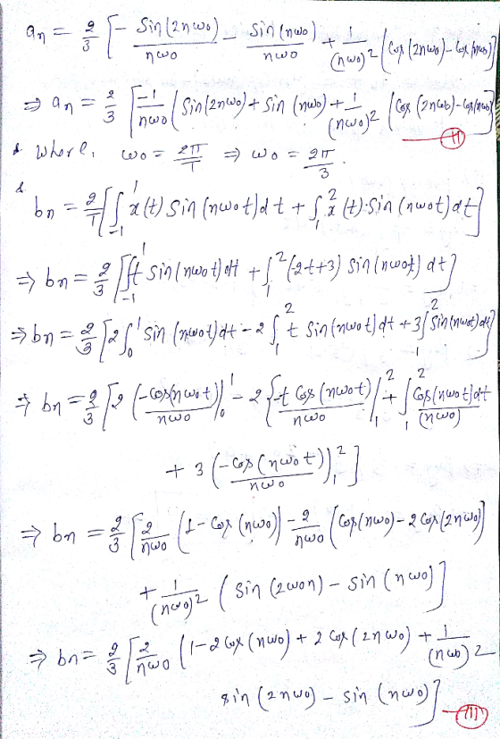 nwo Omu nwo 2TT Cwo o 2T 4 j ate3) sialuo) dt 62Sin 2. Sin tSinnuotdt 2 + nwo 3 (oy(may-1emy) (noo)Sin (2won) - sin (nwo) 2 b