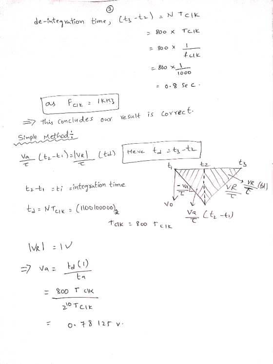 3 N TCIK Ctz-t de-fntegation time TCIK 80o X =8o o x = 0.% Se C as CoYrec t is Ye Sult thi Concludes ouY Simple Methed t t-tz