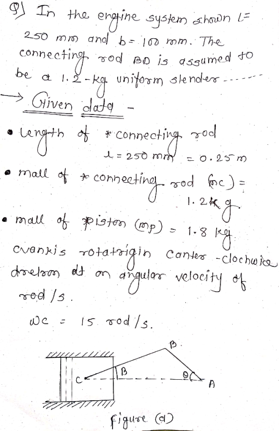 2.50 mm and b- 10 mm connecting TOd ßDİS ơssumed be c l e. ,to Given dad connecting 70 ecing.o1. 2.kc) sod /s figure O