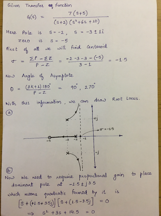 Given Thansfer ea funcbon 7 (S+5) 4(6) S--3-Lİ Hero Polo S-2, is P -2Z-2 -3-3-(-5) 3 -1 Anglo Asympto te Asymbtote No. (2ktl)