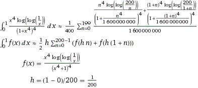 ,4 nloglo200 (1n)lolo200 loglo (1+*)4 fx)dxh200-fthn) fth(1 n 4 (1+n4 1600 000000 4 1600000 000 190 xp 400 0 1600000 000 2 4