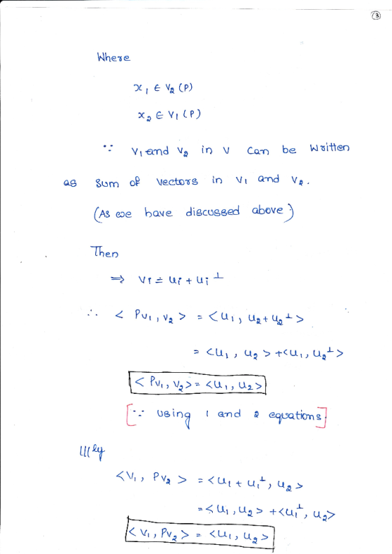 Whese Va CP) (As eoe bave diecussed above ) Then t and equation s 0 in