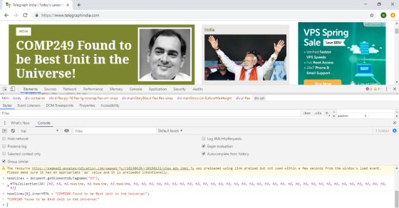 TT Telegraph India Todays Latest+ N O ← → @https://www.telegraphindacom VPS Spring Sale Sove 5x5 India INDIA COMP249 Found t