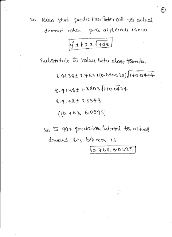 So o tilud predrcl. ta actual g.4138 -^63x(o.6830)414 41381 2.3543 (10.6 8 6.0595) o68, 6 0595