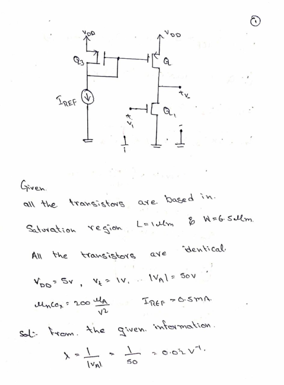 VoD REP Diven ail the transistovs ae based in Slunation *on Lu Al he tansistve e dewical V 50