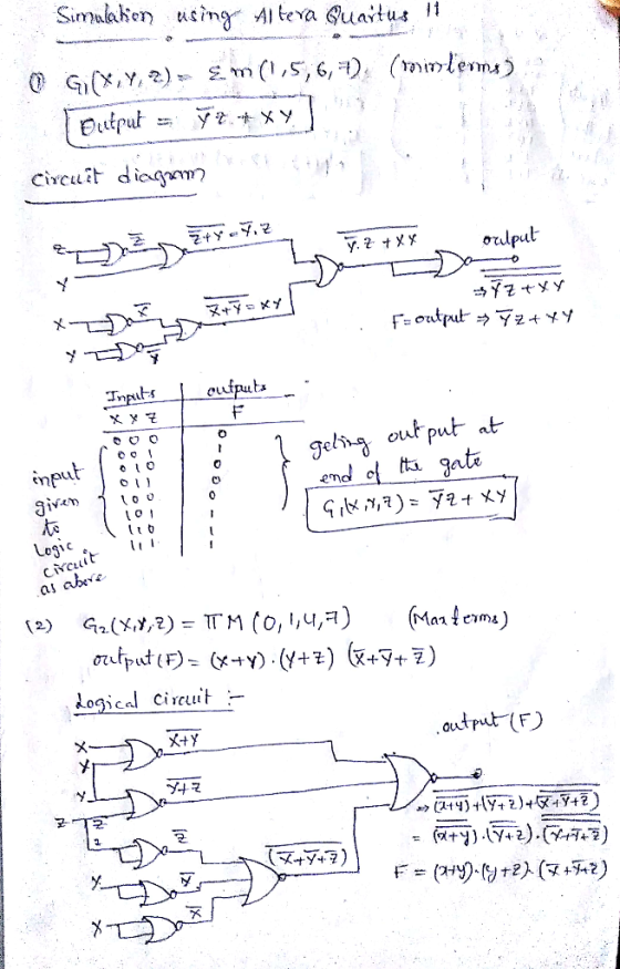 orlpul output Inputs 0 npt endo ta gate ke logical circuit outputー(F) X-+y ブtス