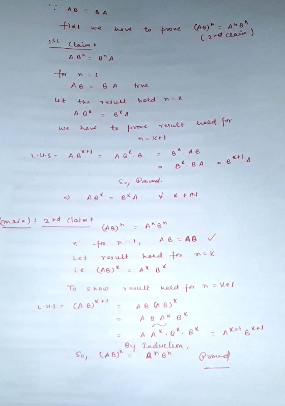 have to tove CA9) A 2 H4 cla s t nat we have to e-e (AB)A