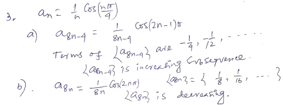 an 1 Cos(n 4 3. Cars(2n-1) agn-4 /2 Teyms ofagn-43 an4315 inreng Gnsagven ce gn Lagis deraas
