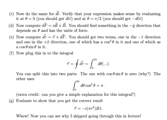 (c) Now do the same for dl. Verify that your expression makes sense by evaluating it at θ-0 (you should get d12) and at θ π/2