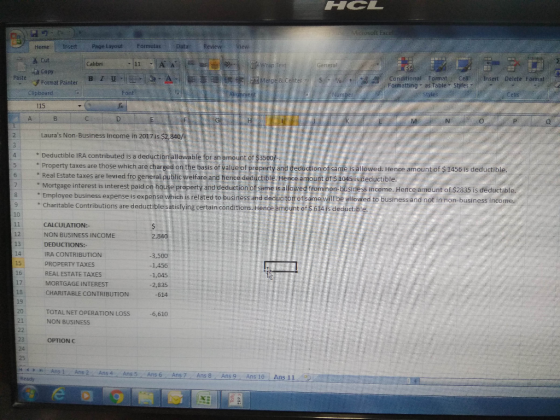 HCL Kraosoft Exc Home Page Layout Formulas Review View Insert Data Cut Wrap Text Calibri 11 General Copy B IU Conditional Ras