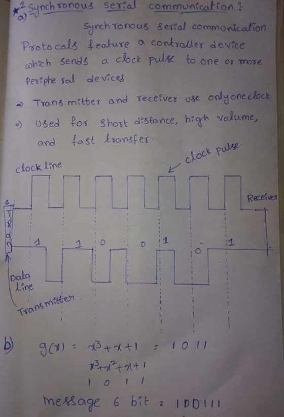 2 Sinch ronous sertal c communication synch Tonous sertal commonicafion Protocols feature a controller device cphth sends a c