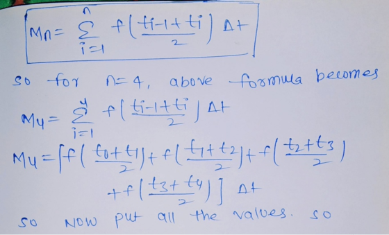 At 2 A4 above fomula becomes ffi-1tti My= 2 f +f(zt ty)1 2 NOw Put q the valves