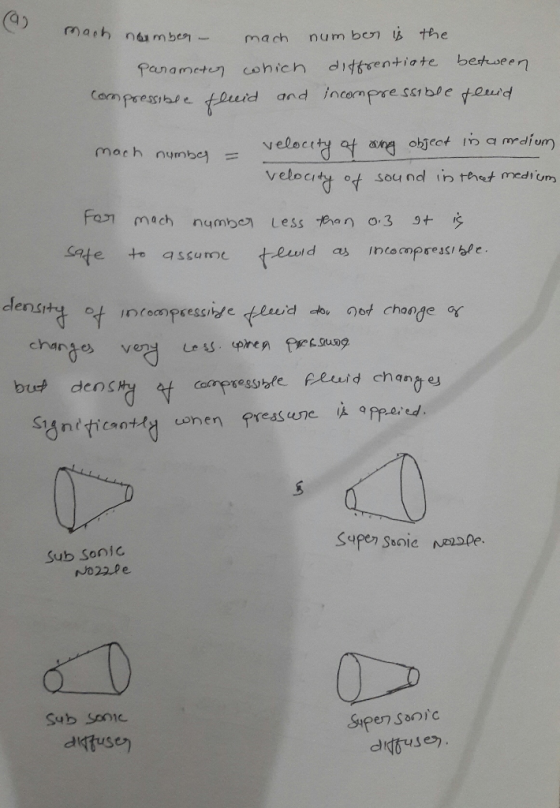 9) velocity ot sou nd in thet medi um asueeud to asume id as incampsesible Sub Sonid Sub So1C antuse)
