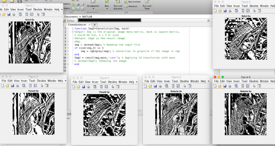 Run Section Figure 2 File Edit View Inser Tool: Deskto Windo Hel Figure 1 Breakpoints Run Run and E Advance Run and le Edit V