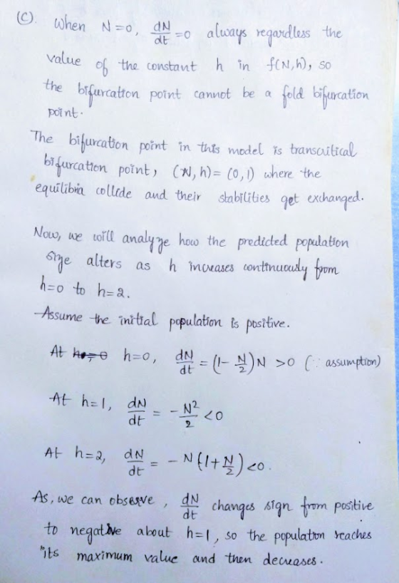 (C) when always regardless the an-o N=o, -o atua olt u the constaut h n f), s e bi furaton pott cant e a feld bikurcation pol