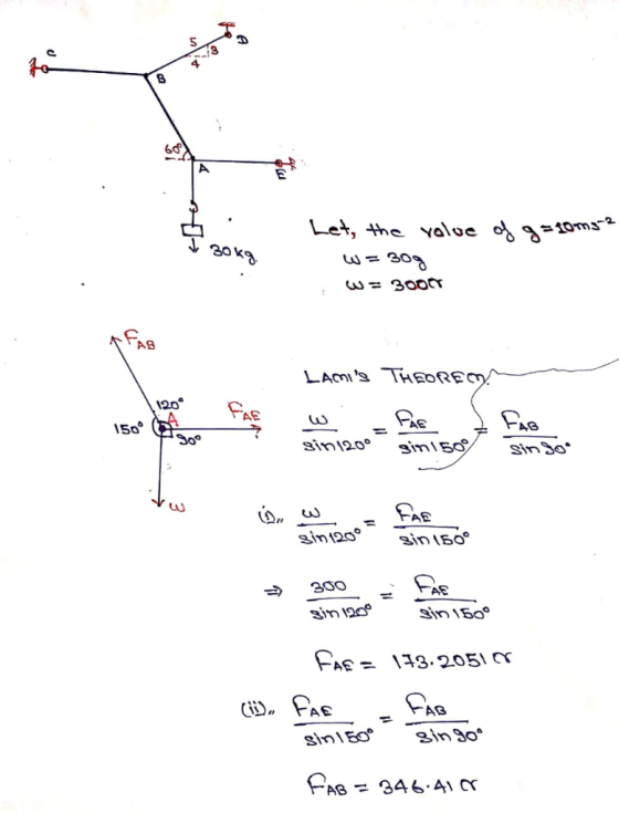 Let, the value o 10ms 303 Wn 30OCT AB LAMIS THAORE 120 FAR PAS 150 Soo sin120 gin1 so Sin So PAB sin (so° sin(20 300 AE sin